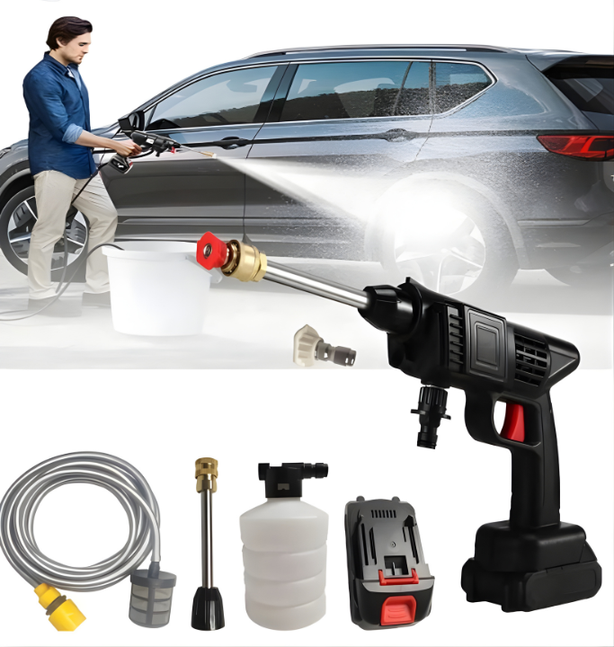 🚗💦 Car Pressure Washer – Cordless, Powerful & Easy Cleaning Anywhere